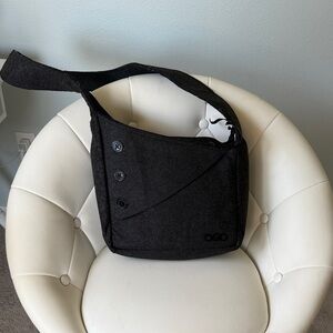 OGIO Dark Gray  Shoulder Messenger Bag with Button Accent
